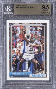 1992-93Topps #362 Shaquille ONeal Rookie Card - BGS GEM MINT 9.5